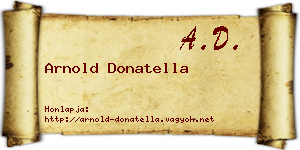 Arnold Donatella névjegykártya